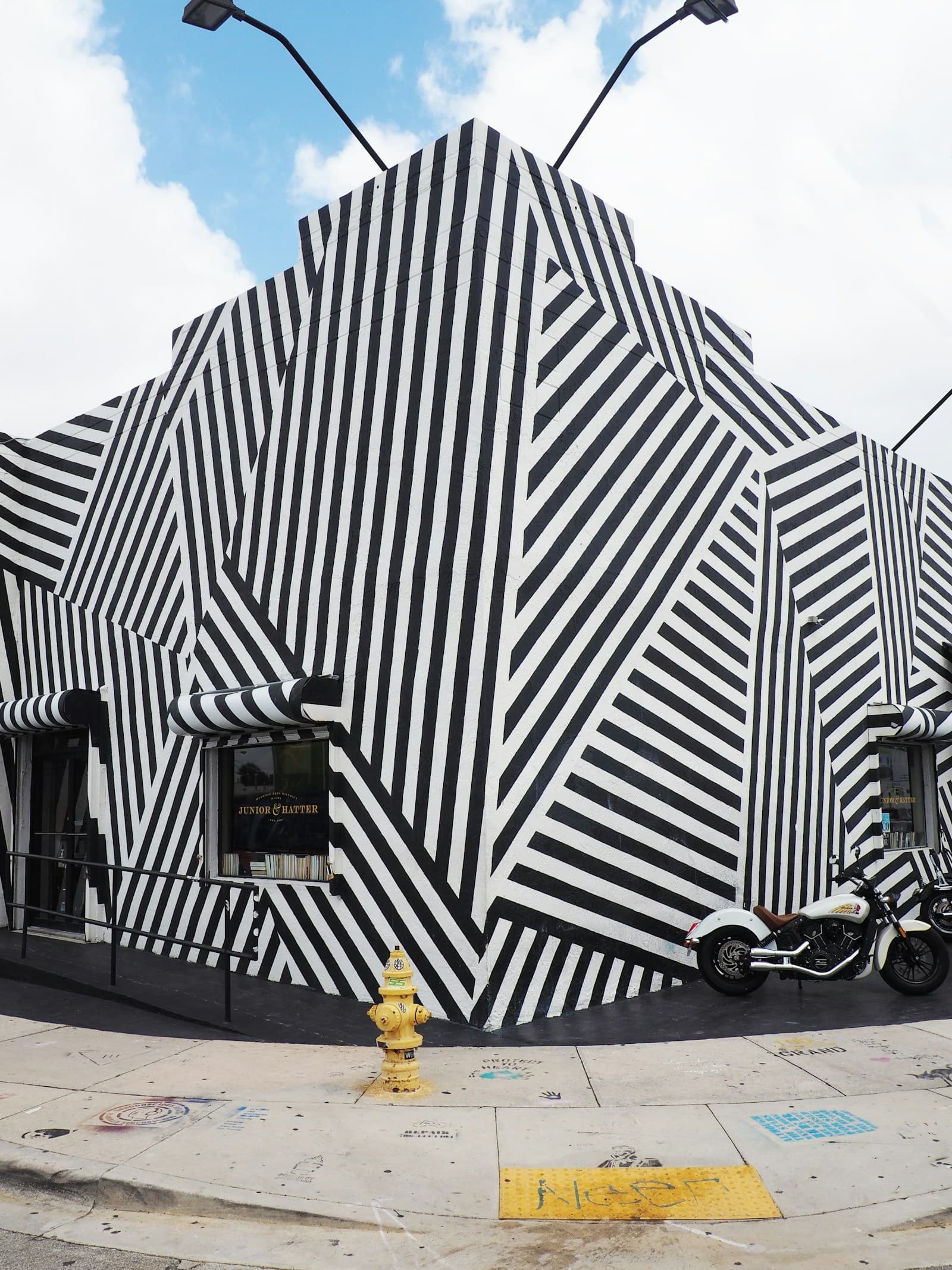 Colorful street art murals in Wynwood Miami