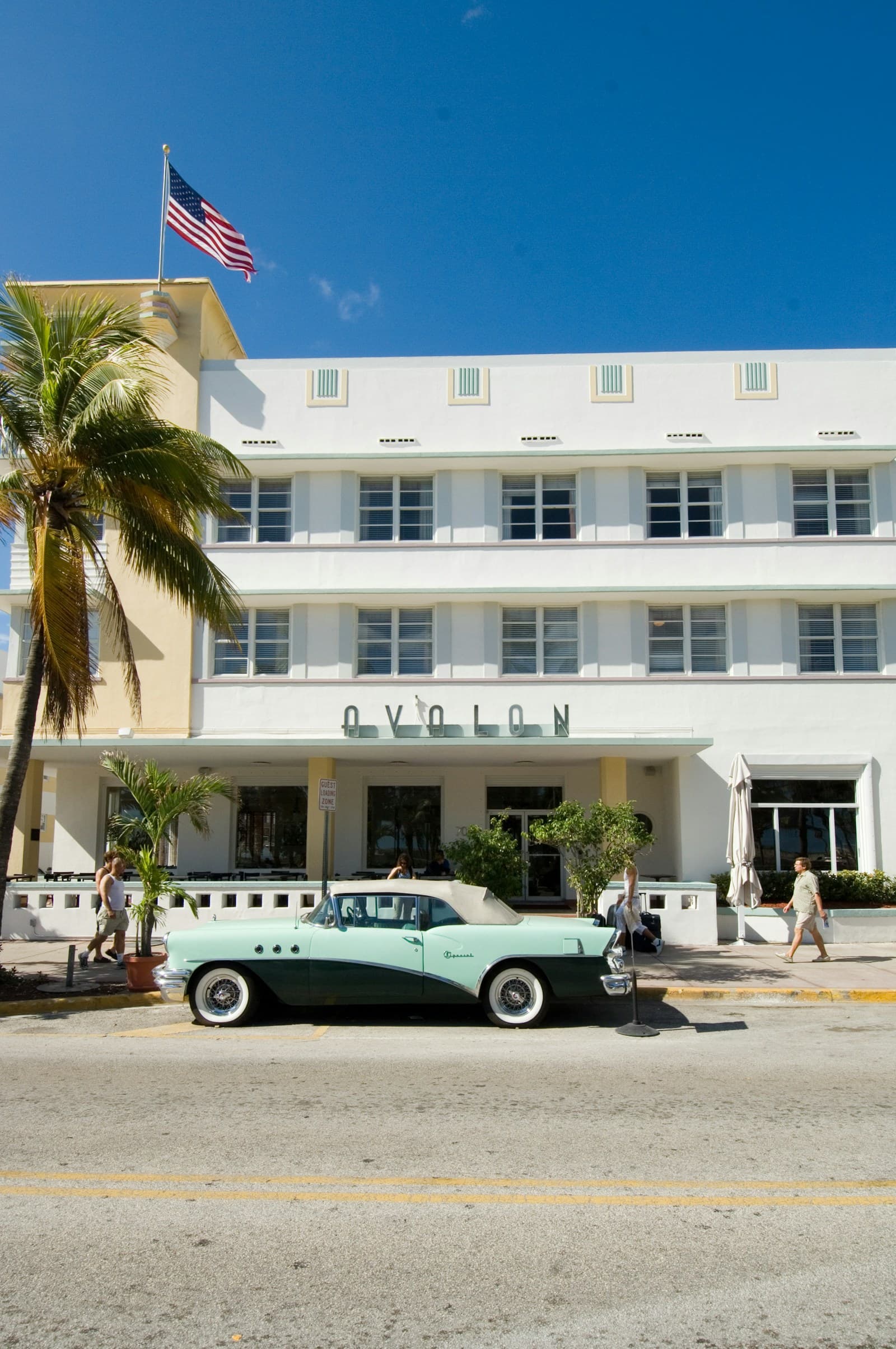 Vintage car on Little Havana street